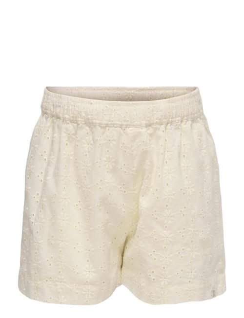 Kmgmargot Life Embroidery Shorts Wvn Kids Only Cream
