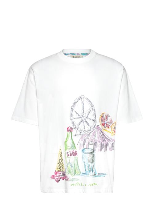 Loose Fit Front Artwork T-Shirt Scotch & Soda White