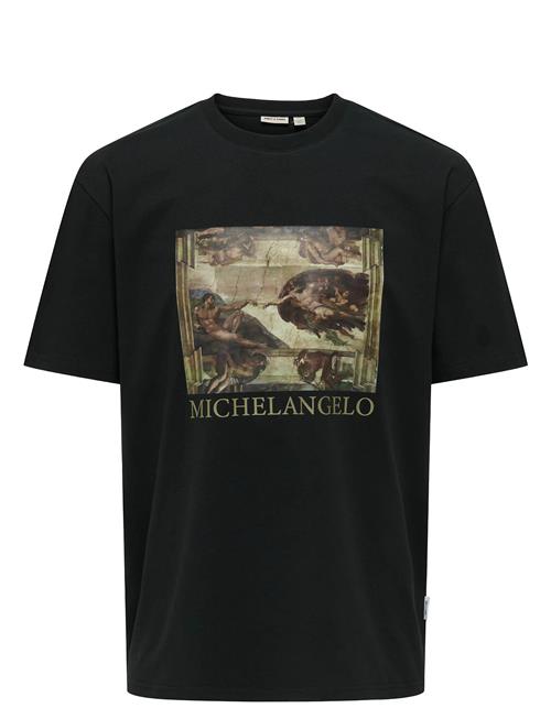 Onsita Ss Reg Tee Mi ONLY & SONS Black