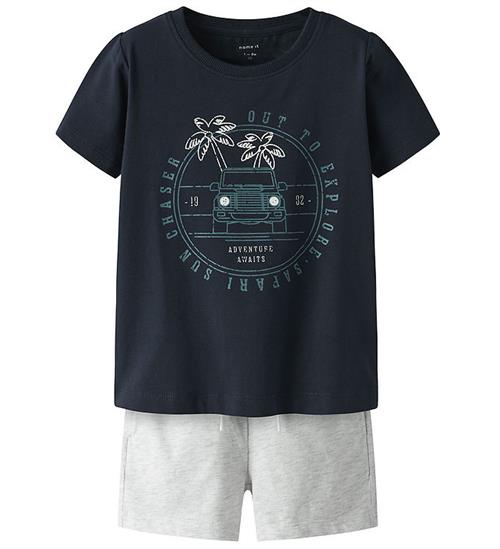 Name It Shortssæt - Shorts/T-shirt - NmmJaspen - Dark Sapphire