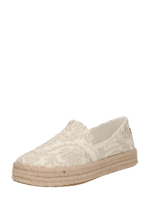 Se TOMS Espadrillaer  lysebeige / hvid ved About You