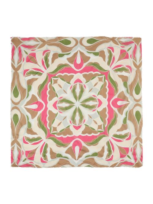 CODELLO Tørklæde  beige / pueblo / grøn / lys pink