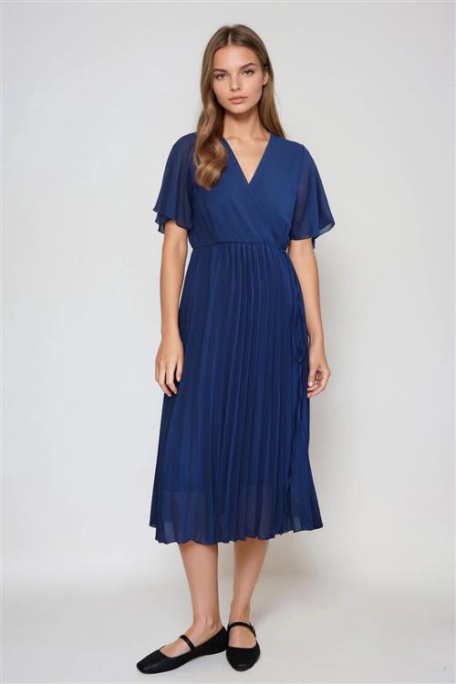 Lina Kjole - Navy - L - TeeShoppen