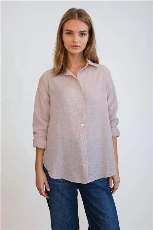 Lilly Skjorte - Sand - XL - TeeShoppen