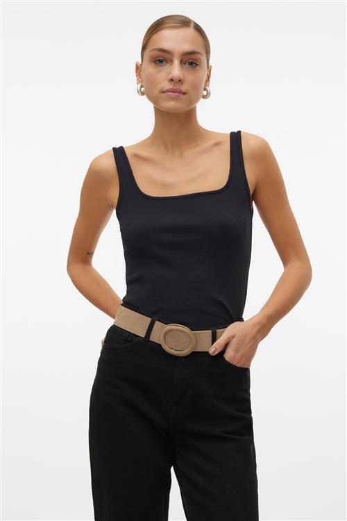 Chloe Short Square Top - Sort - Vero Moda
