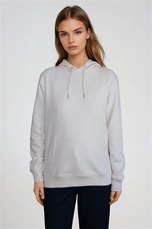 Sweatshirt Hoodie - Beige - L - TeeShoppen