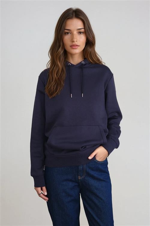 Sweatshirt Hoodie - Navy - L - TeeShoppen