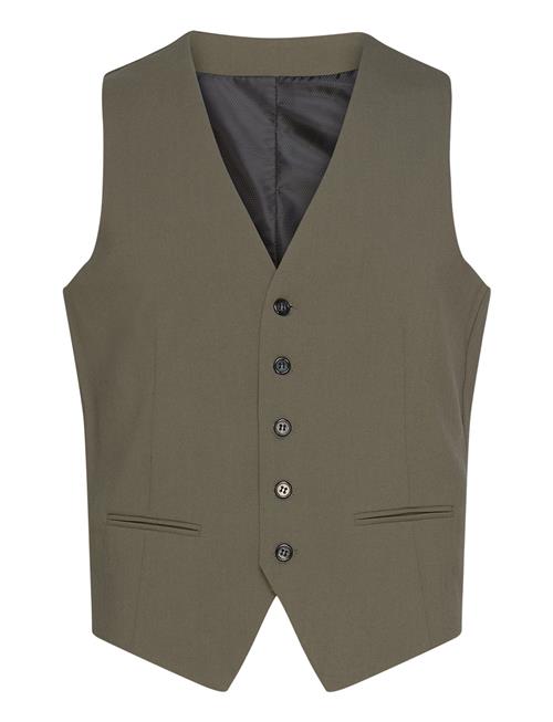 Mens Waistcoat For Suit Lindbergh Khaki