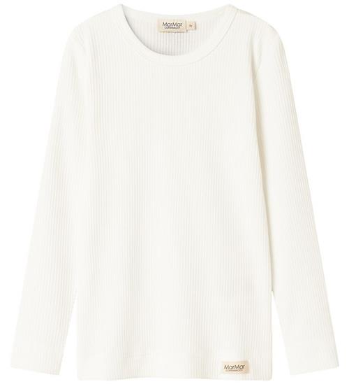 MarMar Bluse - Rib - Plain - Noos - Gentle White