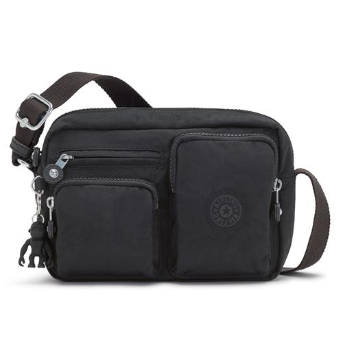 KIPLING Skuldertaske 'Albena'  sort / sølv