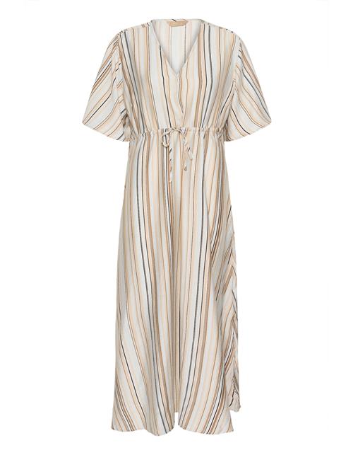 CULTURE Kjole 'Pella'  beige / brun / sort / hvid