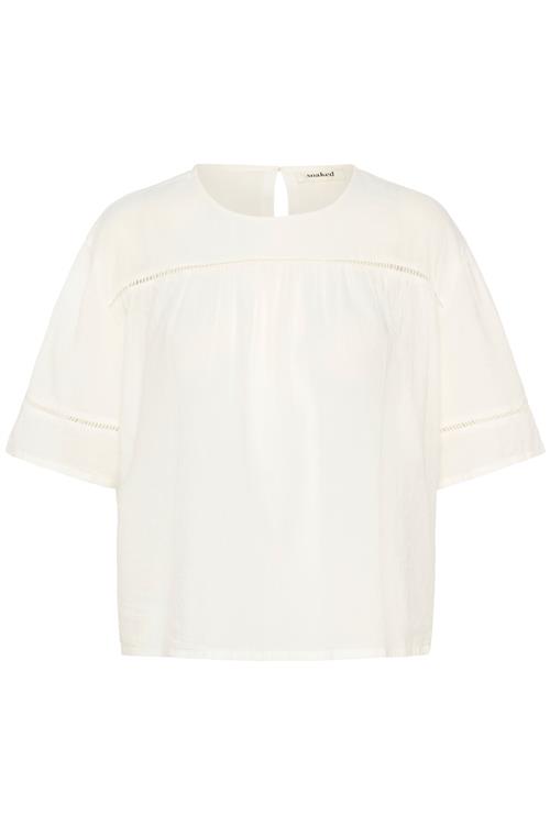 SOAKED IN LUXURY Bluse 'Amona'  naturhvid