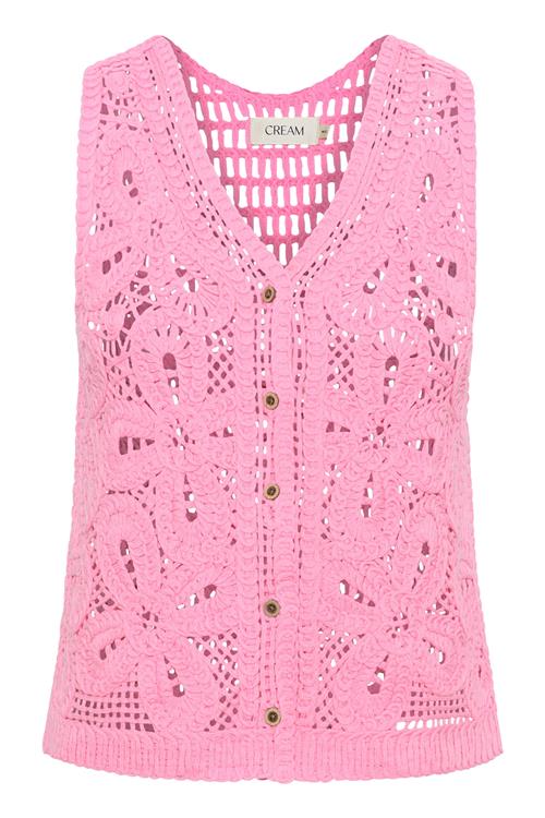 Cream Vest 'Kittie'  lys pink