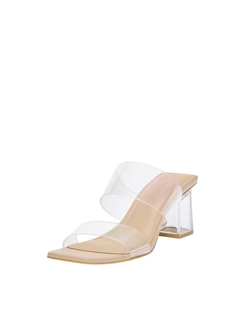 Pull&Bear Pantoletter  sand / transparent