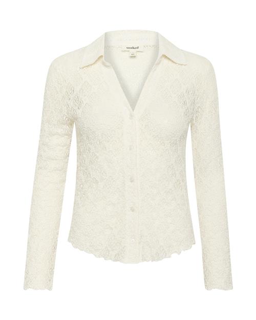 SOAKED IN LUXURY Bluse 'Jannet'  naturhvid