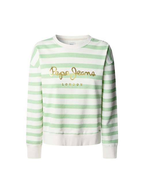 Pepe Jeans Sweatshirt 'Anna'  guld / lysegrøn / offwhite