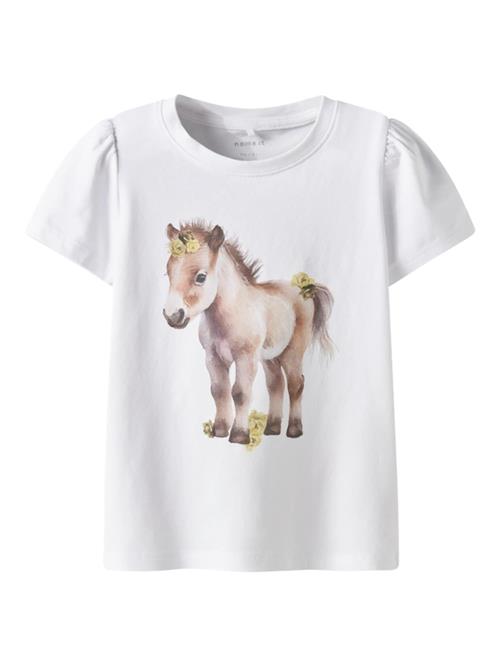 NAME IT Bluser & t-shirts 'NMFHANI'  brun / gul / hvid