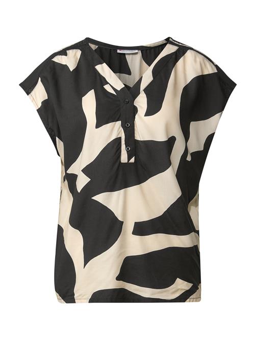 STREET ONE Bluse  creme / sort