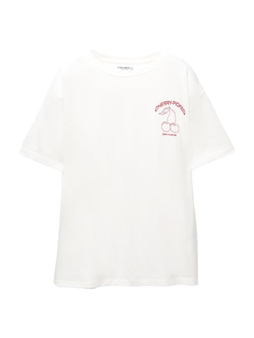 Pull&Bear Shirts  blodrød / hvid