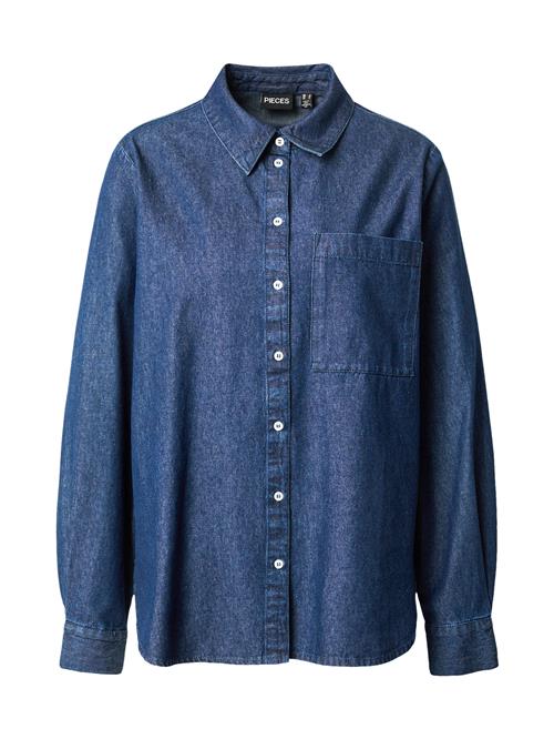 PIECES Bluse 'PCTENIM'  blue denim