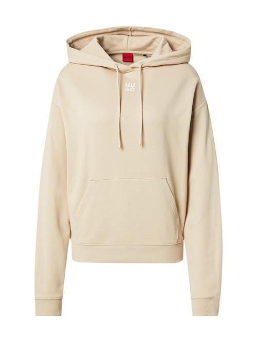 HUGO Sweatshirt 'Delfinia'  lysebeige / hvid