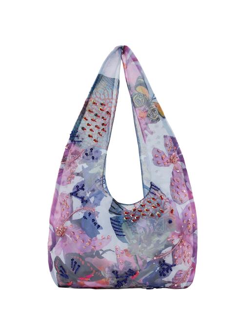 Desigual Skuldertaske 'Designed By Mr. Christian Lacroix'  indigo / oliven / lilla / pink