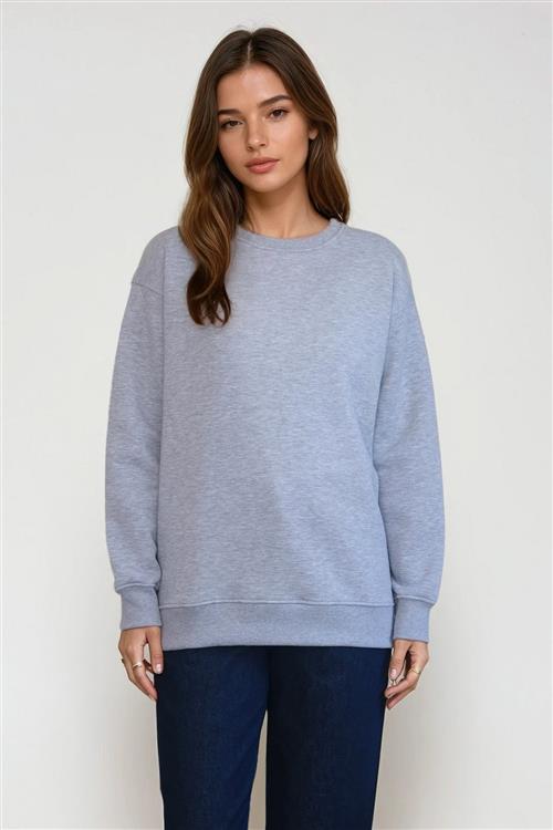 Alina Sweatshirt - Askegrå - 2XL - TeeShoppen