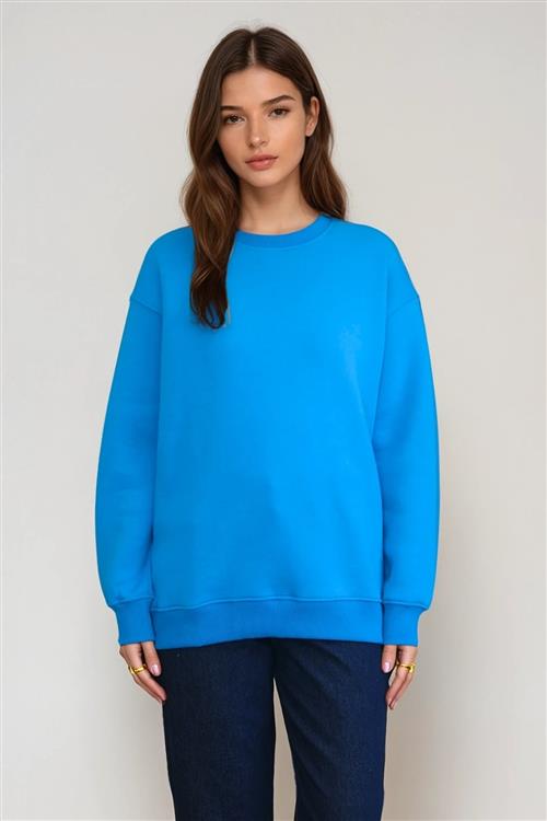 Alina Sweatshirt - Blå - M - TeeShoppen