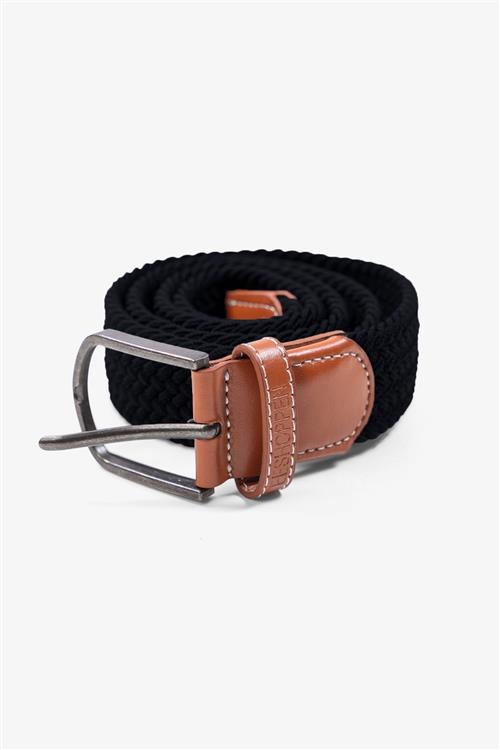 Elastisk Bælte - Sort - 85-cm - TeeShoppen