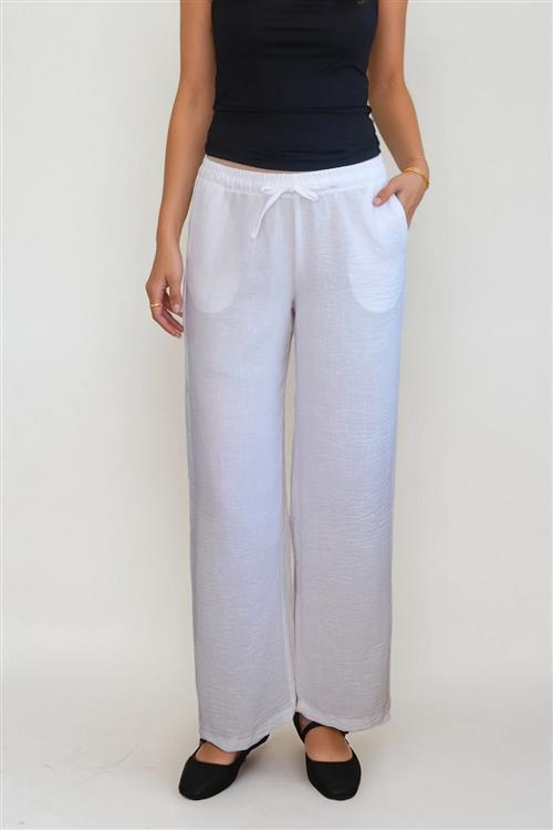 Lilly Pants - Hvid - S - TeeShoppen