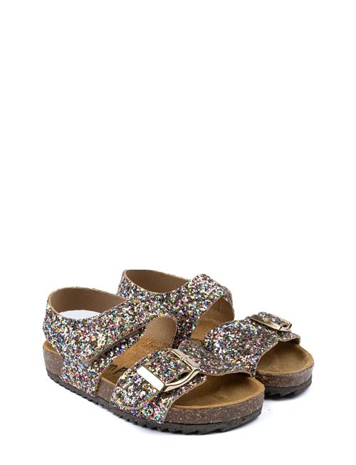 Bio Velcro Sandal Pom Pom Patterned