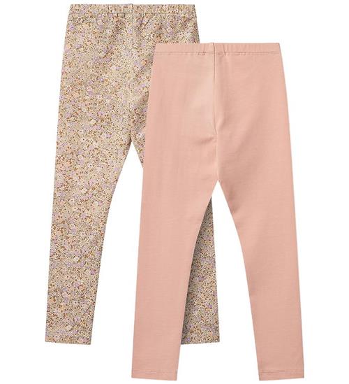 Wheat Leggings - 2-pak - Jules - Lilac Flower Meadow