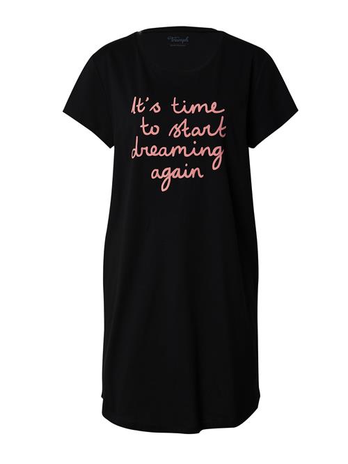 TRIUMPH Natskjorte 'Nightdresses'  fersken / sort