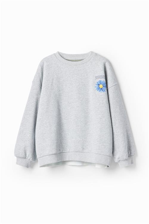 Se Desigual Sweatshirt 'Daisy'  blå / sort ved About You