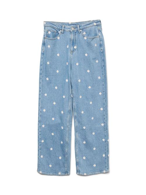 VERO MODA Jeans 'VMTessa'  blue denim / lysegul / hvid