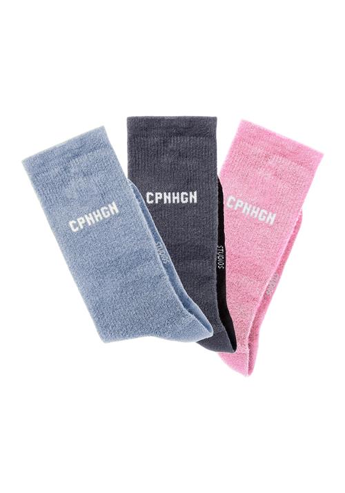 Copenhagen Sokker  lyseblå / antracit / pink