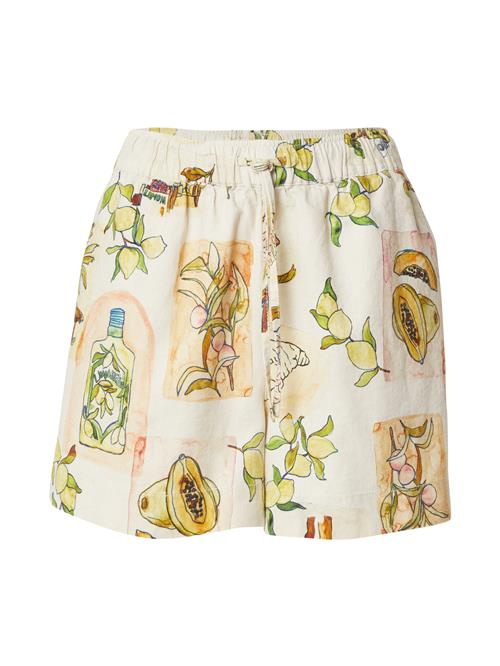 TOPSHOP Bukser  ecru / lemon / grøn / pastelorange