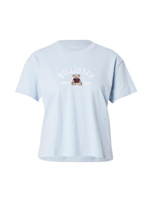HOLLISTER Shirts  lyseblå / brun / lysebrun / hvid