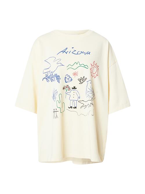 TOPSHOP Oversized bluse 'Arizona'  ensian / pastelgul / grøn / knaldrød