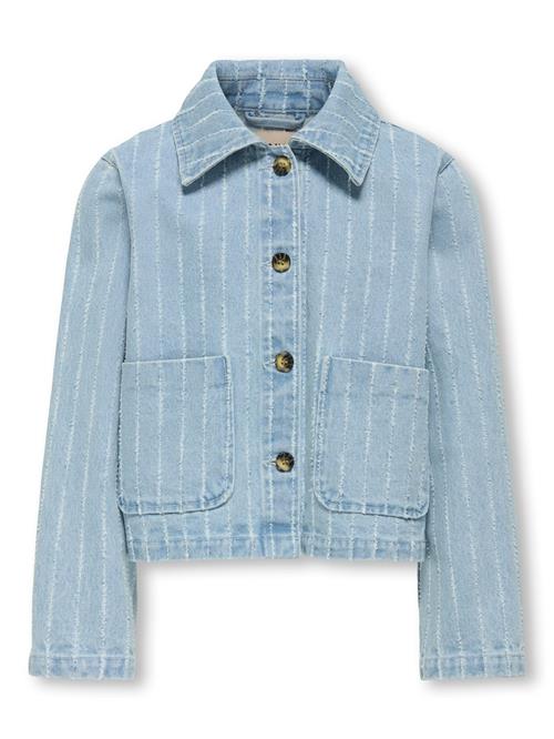 Se ONLY GIRLS Overgangsjakke 'KOGLerin'  blue denim ved About You