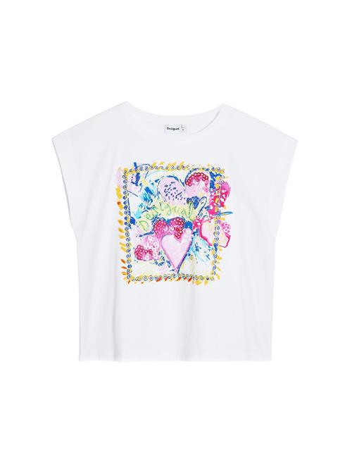 Desigual Shirts 'Art Square'  blå / gul / mørk pink / hvid
