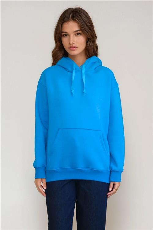 Stella Oversized Hoodie - Blå - L - TeeShoppen