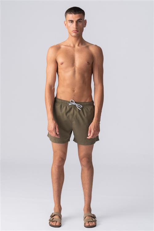 Badeshorts - Army Grøn - L - TeeShoppen