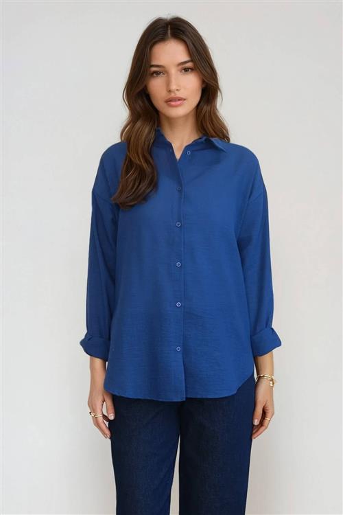 Lilly Skjorte - Navy - XL - TeeShoppen