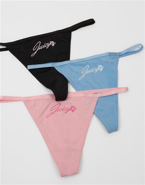Juicy Couture - Mønstret - Aloha Juicy Thong 3 Pack