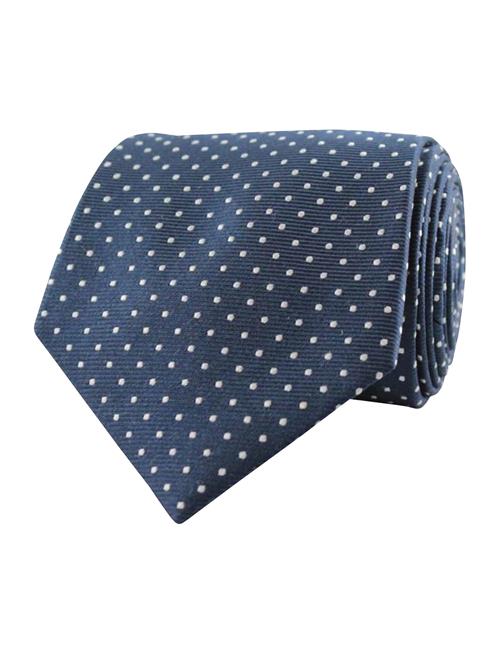 Se Dots Silk Tie Portia 1924 Navy ved Booztlet