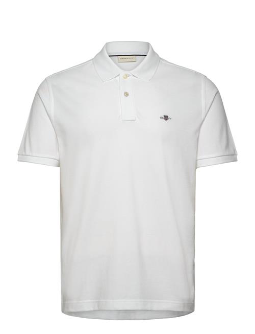 Se Reg Emb Archive Shield Polo GANT White ved Booztlet