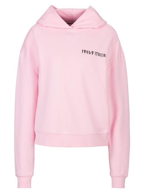 19V69 ITALIA Sweatshirt 'Kara Italia'  lyserød / rød / sort / hvid