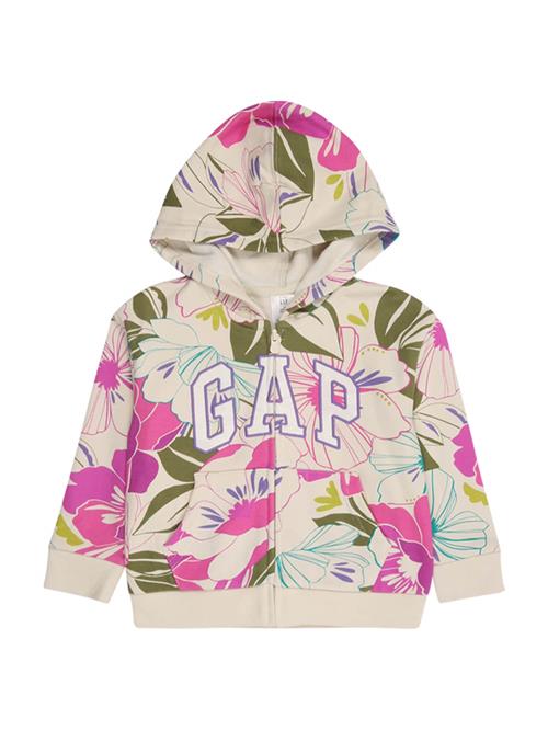 Se GAP Sweatjakke  beige / oliven / pink / hvid ved About You