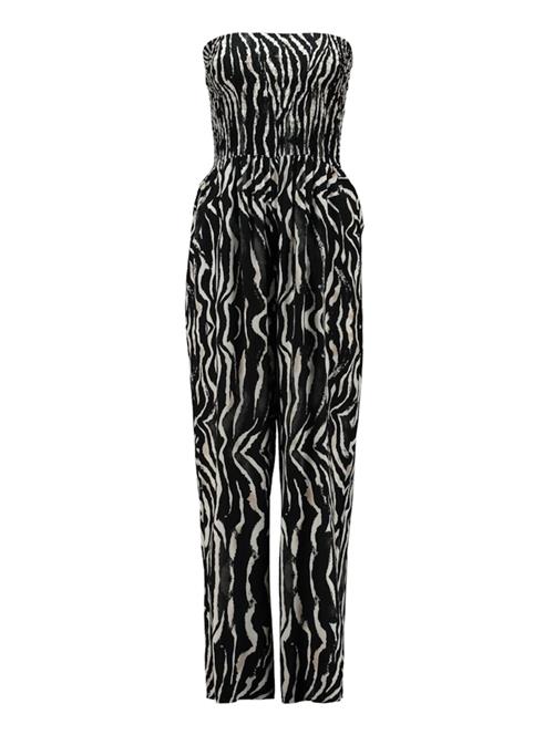 Hailys Jumpsuit 'Ja44nina'  sort / hvid